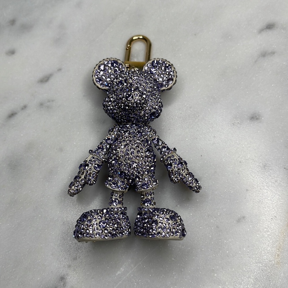 Disney x BAUBLEBAR - Mickey PURPLE 💜 crystals Jewelry  key change / bag Charm - Picture 7 of 11